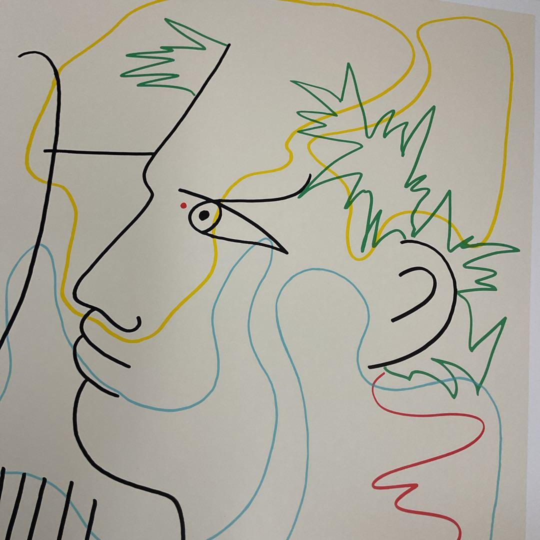 シルクスクリーンポスター／竪琴をもつオルフェ