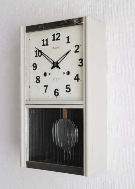 SEIKO モールガラス 振り子 掛け時計 柱時計 アンティーク 昭和レトロ