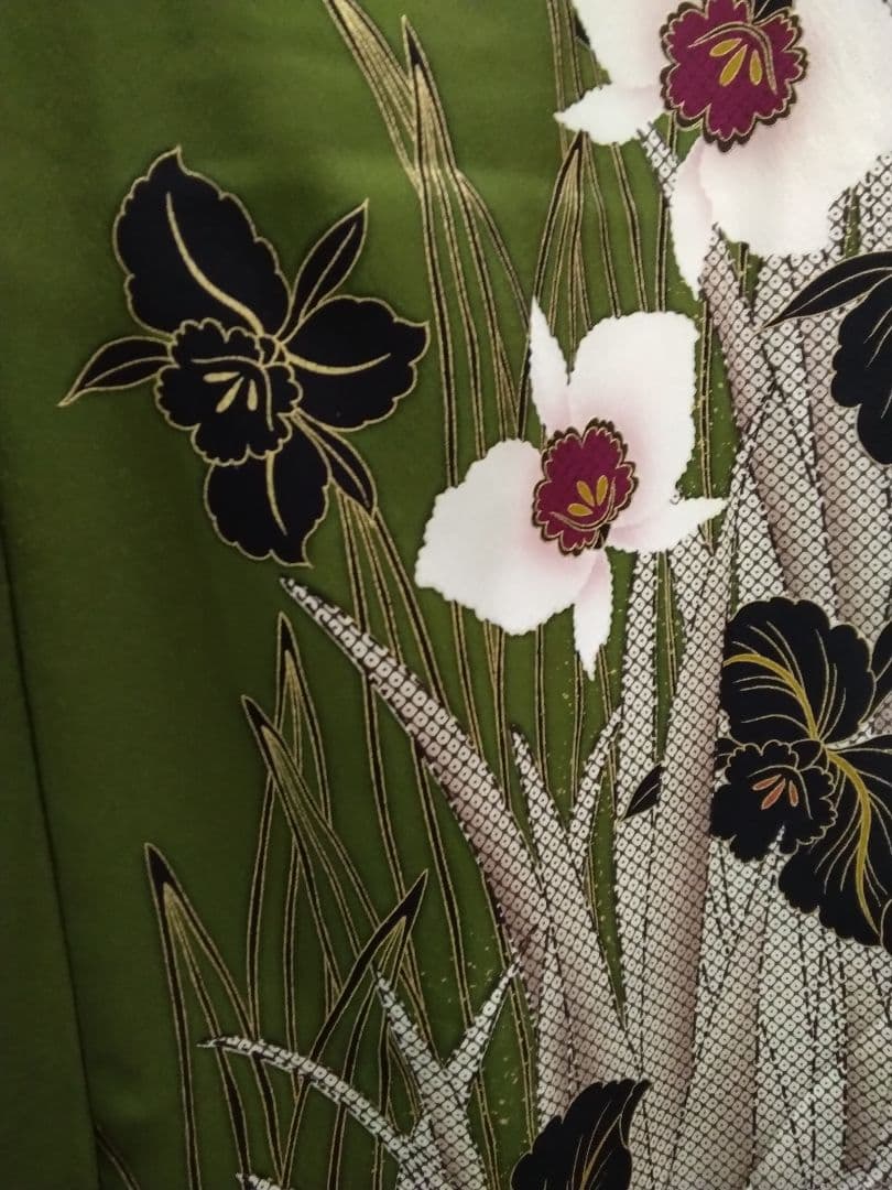 【専用】です❗、正絹振袖成人式、半襟重ね衿、帯揚げ帯締め、ジャガード織り帯、襦袢