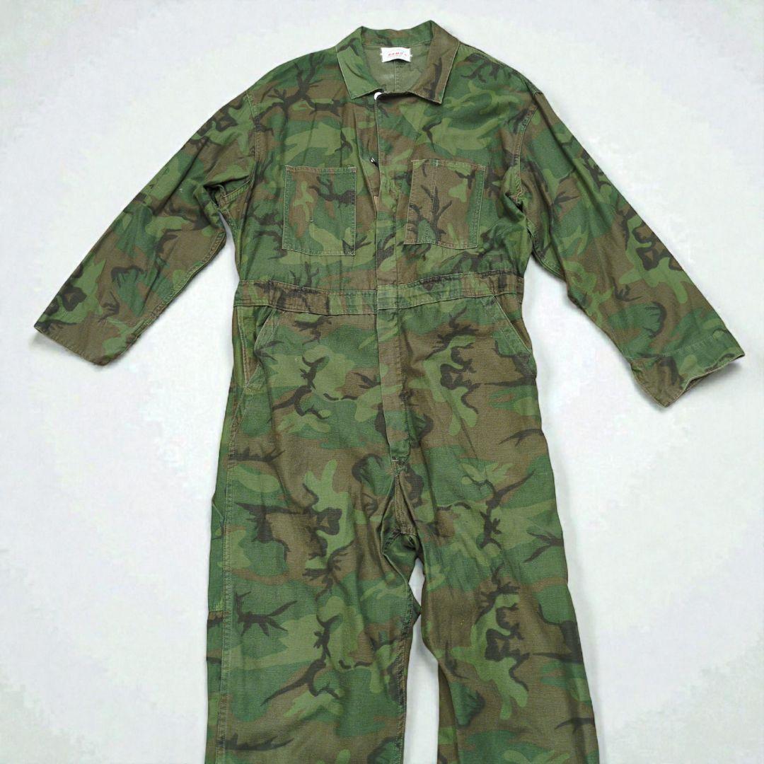 60s 70s USA製 KAMO ダックハンターカモ ジャンプスーツ XL