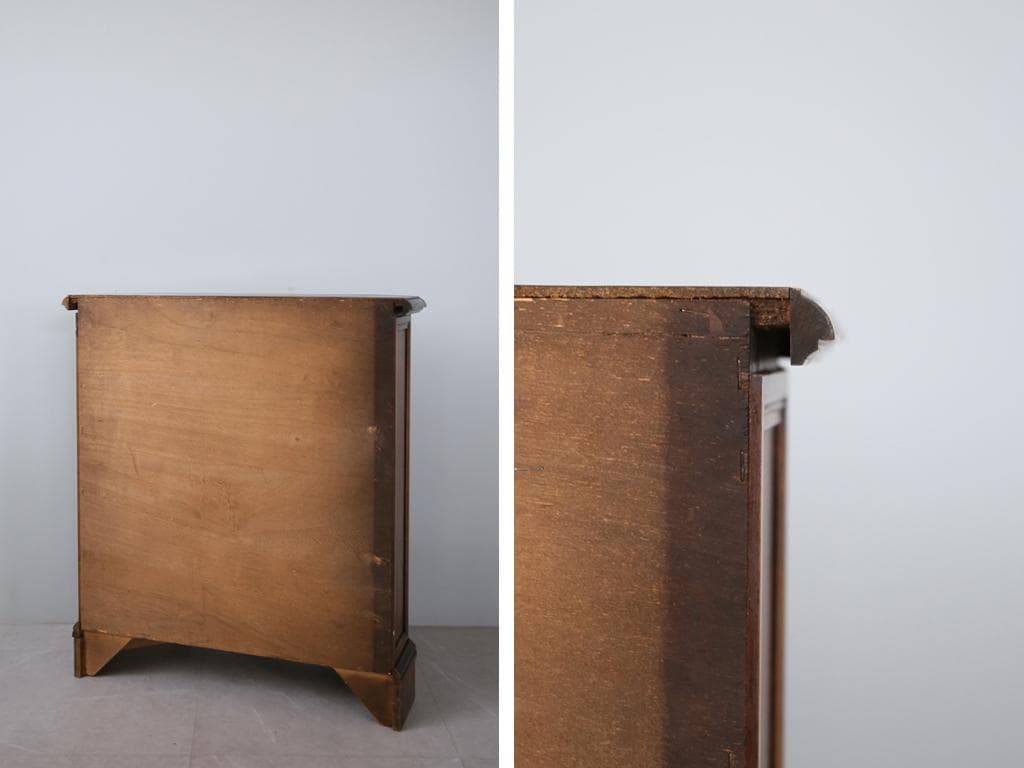 フランスアンティーク木製カップボード/サイドボード/飾り棚キャビネット90-91