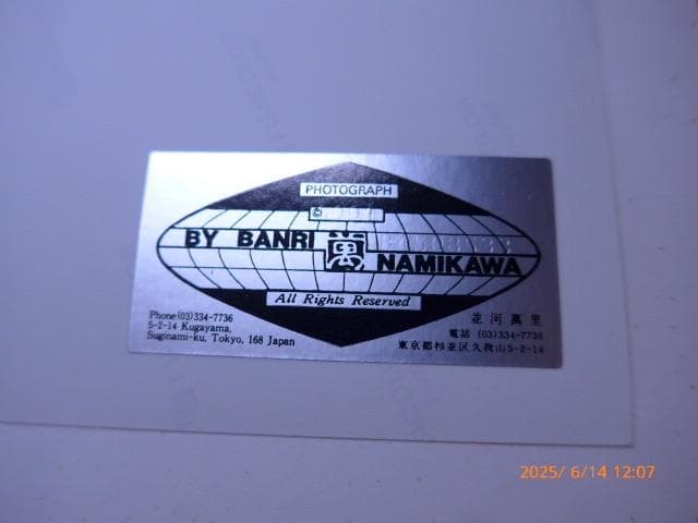 並河萬里　[薬師寺薬師如来]　オリジナルプリント　限定　エディション、自筆サイン