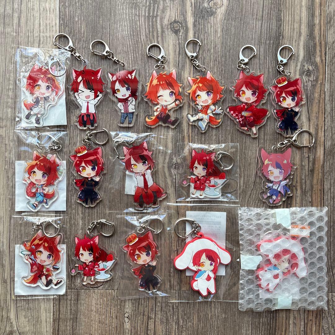 すとぷり　莉犬くん　アクキー　アクリルキーホルダー　ラバキー　ラバー　セット