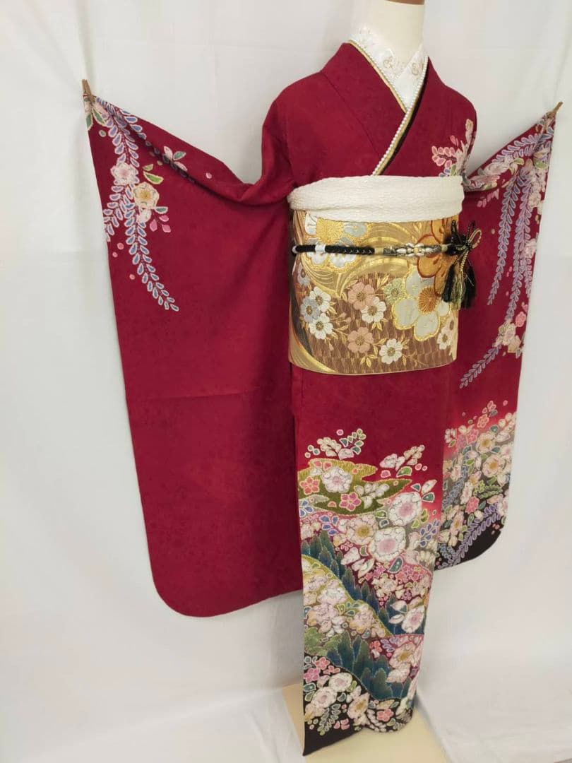 売約済み【WA-Modern】★★正絹　辻ヶ花　振袖7点フルセット★★