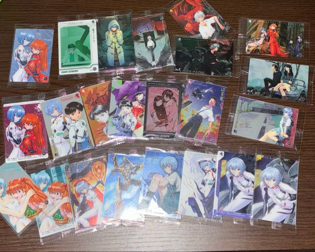 エヴァンゲリオン 旧ウエハース 23枚セット　未開封　希少　二枚目写真　裏面