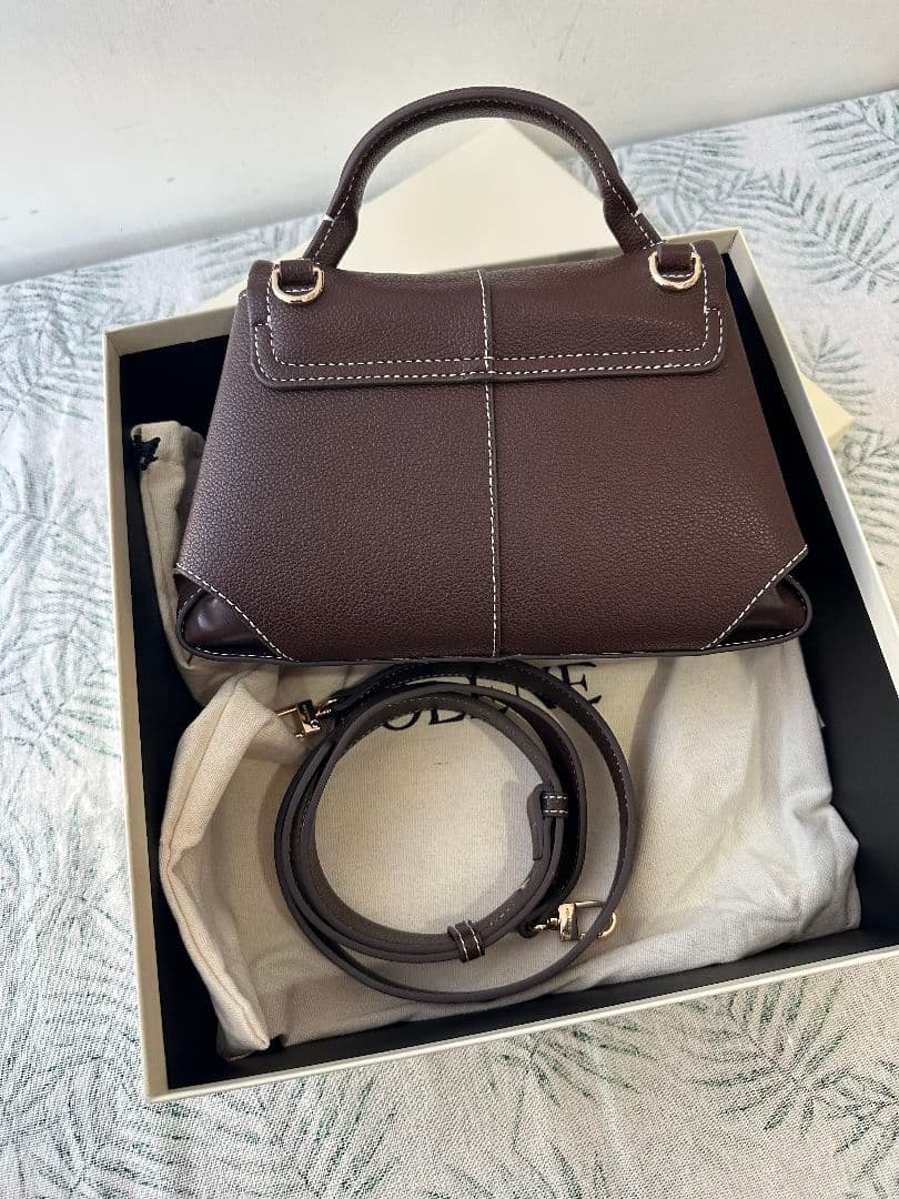 POLENE Mokki ポレーヌ ショルダーバッグ　2WAY エボニー レザー