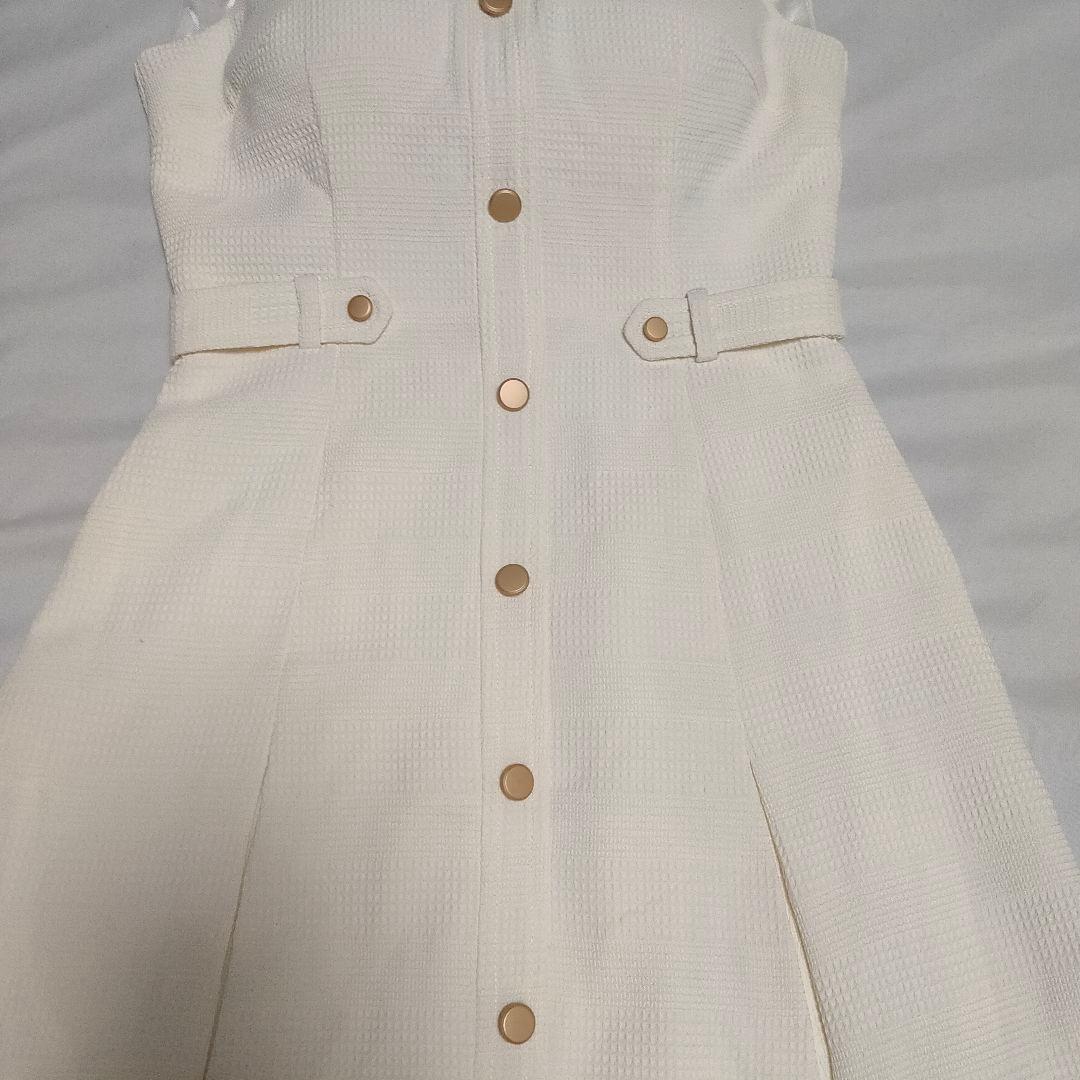 JEWELS/ジュエルズ 襟付きノースリーブプリーツミニドレス　XSサイズ