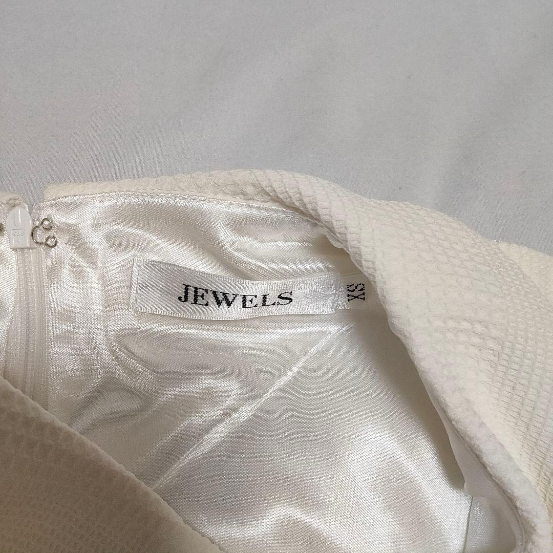 JEWELS/ジュエルズ 襟付きノースリーブプリーツミニドレス　XSサイズ