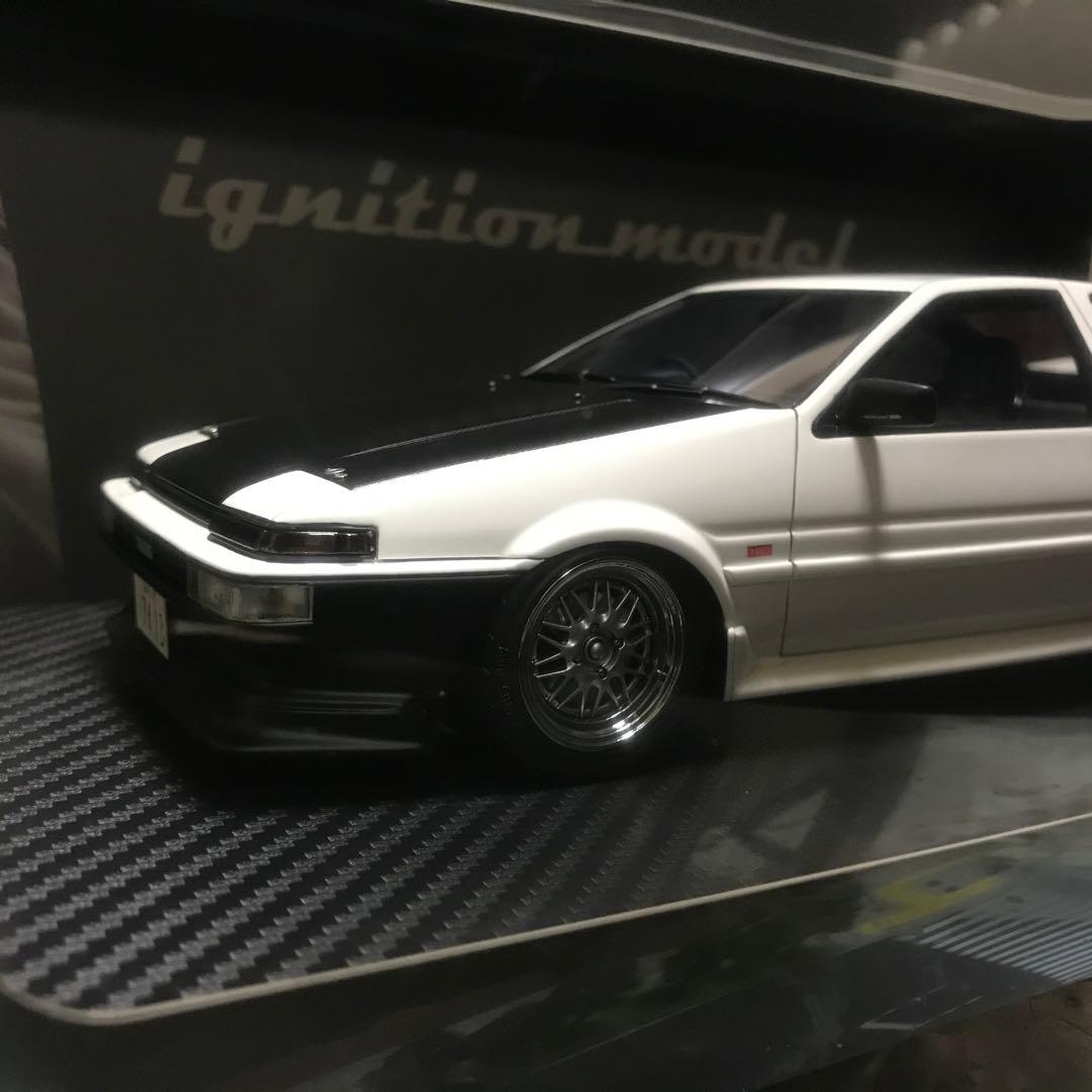 イグニッションモデル 1/18 AE86 3Door ストリート(ホワイト)
