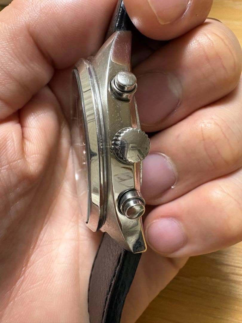 SEIKO クロノグラフ 腕時計 シルバー/ブラック