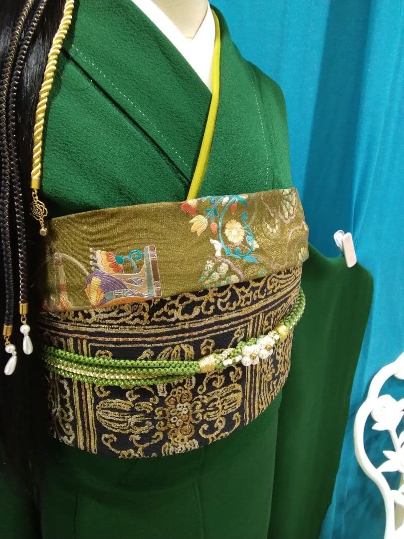 振袖フルセット、正絹振袖、成人式、帯揚げ帯締め、西陣高級袋帯、長襦袢、