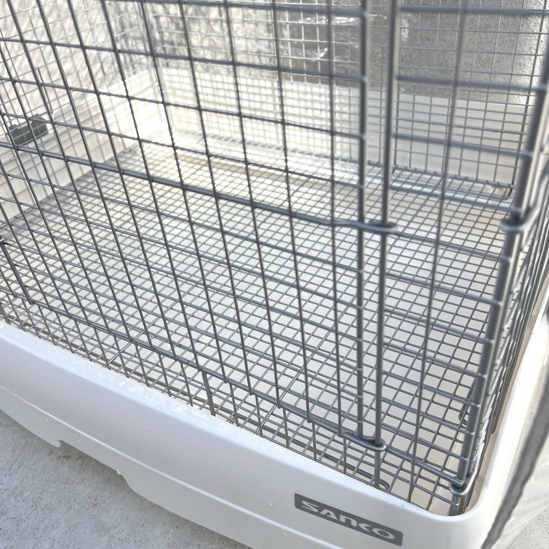 三晃商会　イージーホーム 60 ハイ　ホワイト キャスター　保温カバーつき