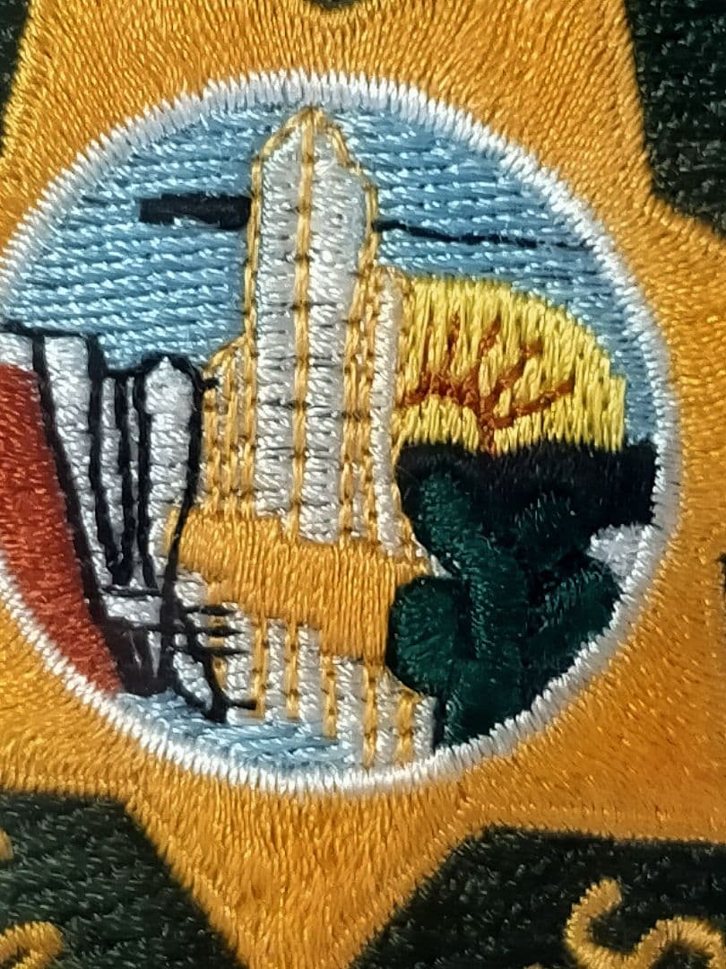 ☆ア❻。「アメリカ.ラスベガス市警察ワッペン…台紙付き」。