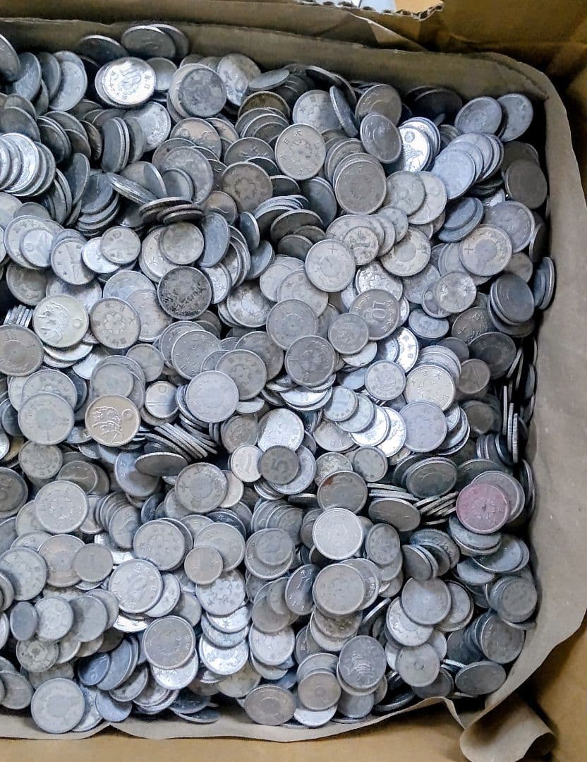 古銭人気上昇❕純アルミ銭 詰め合わせ／一銭 五銭 十銭／旧硬貨