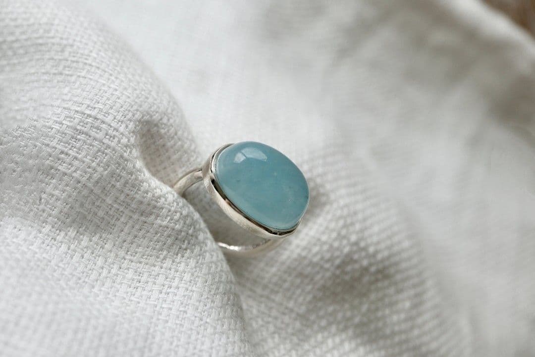 シノワビジュー studio ten ten 人魚のアクアマリンリング #12