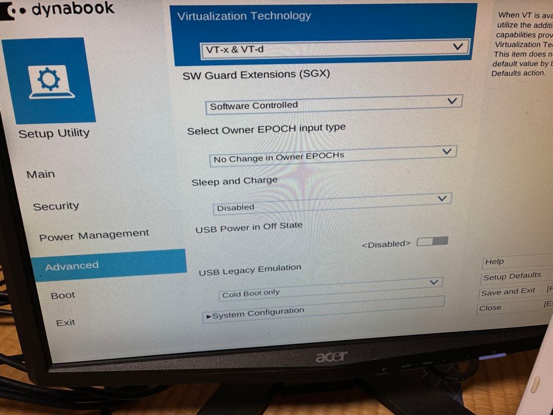 Dynabook P2-T7KP ジャンク品　液晶表示不可　HDMI出力OK