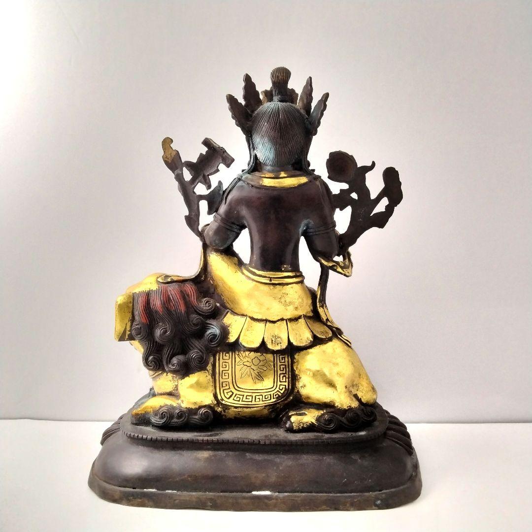 Ｘ207 収集家放出品　時代チベット仏像　鍍金仏