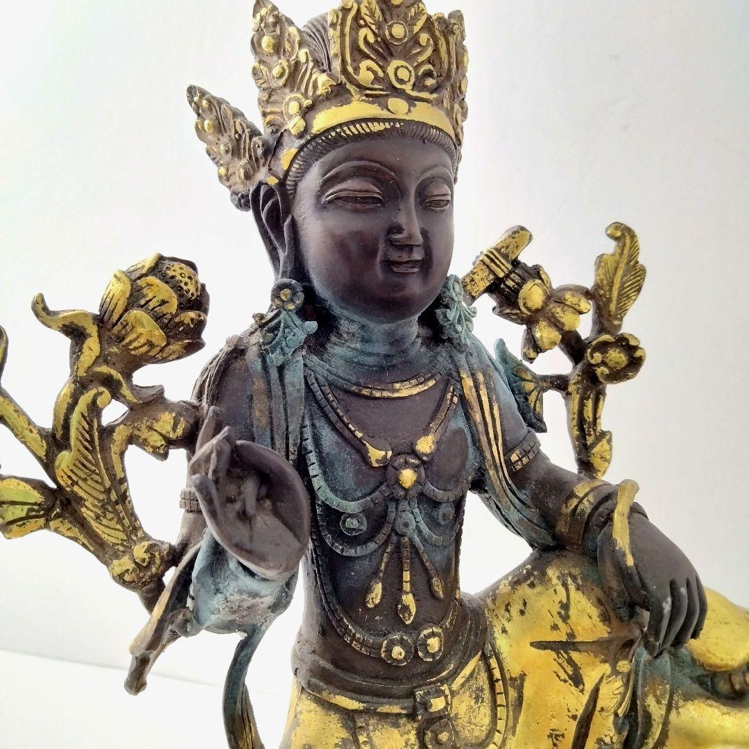 Ｘ207 収集家放出品　時代チベット仏像　鍍金仏