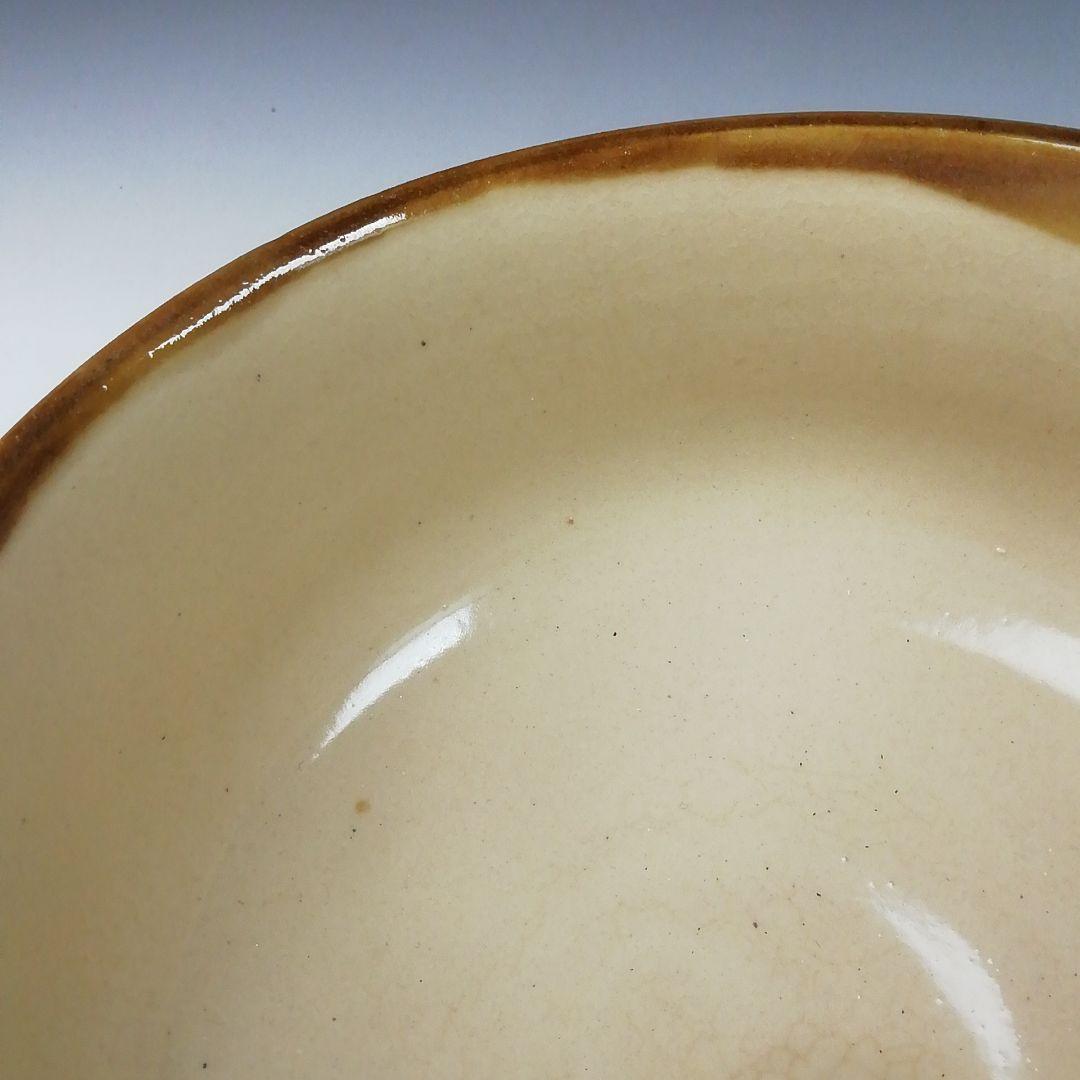 Ｔ５９　茶碗　『壷屋焼』『新垣勉』　共箱　抹茶碗　茶道具