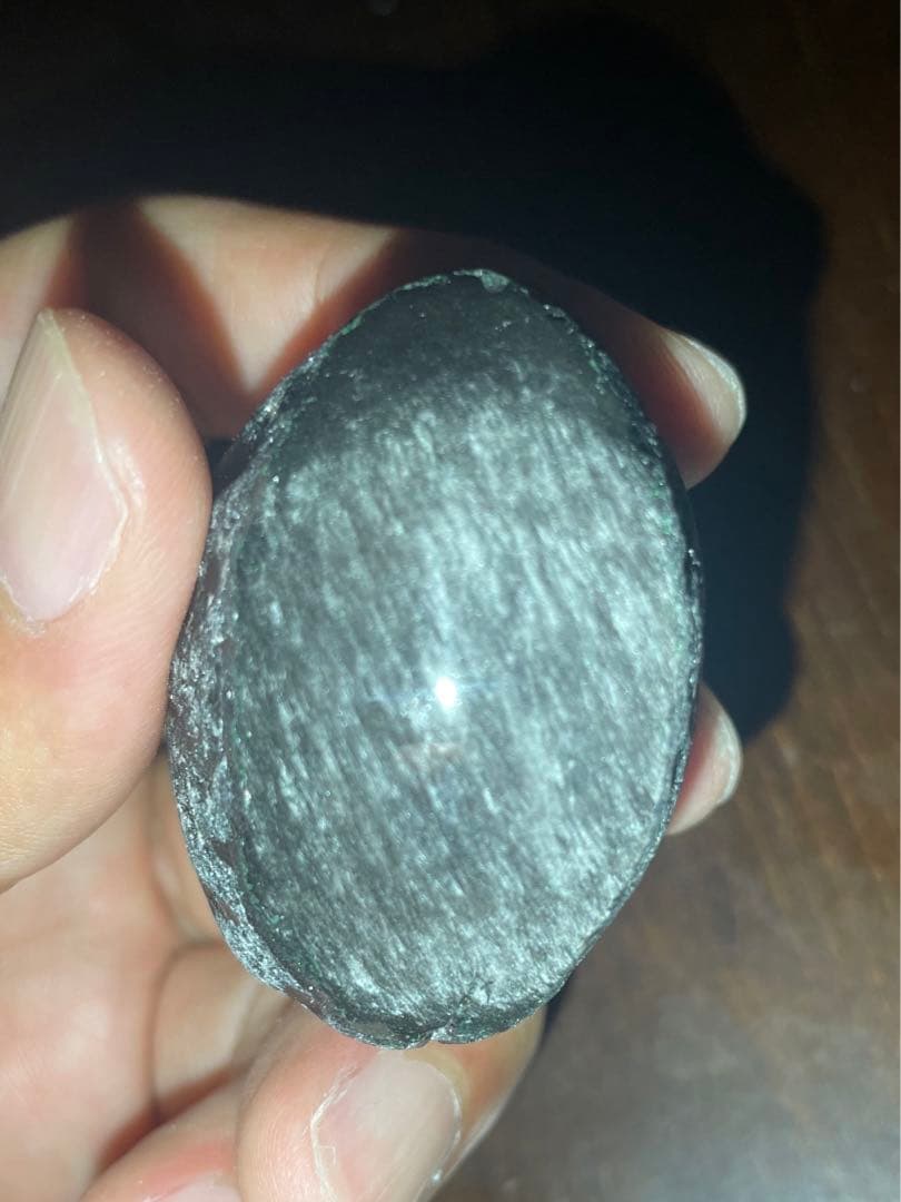 研磨品　十勝石玲瓏　シルバーオブシディアン