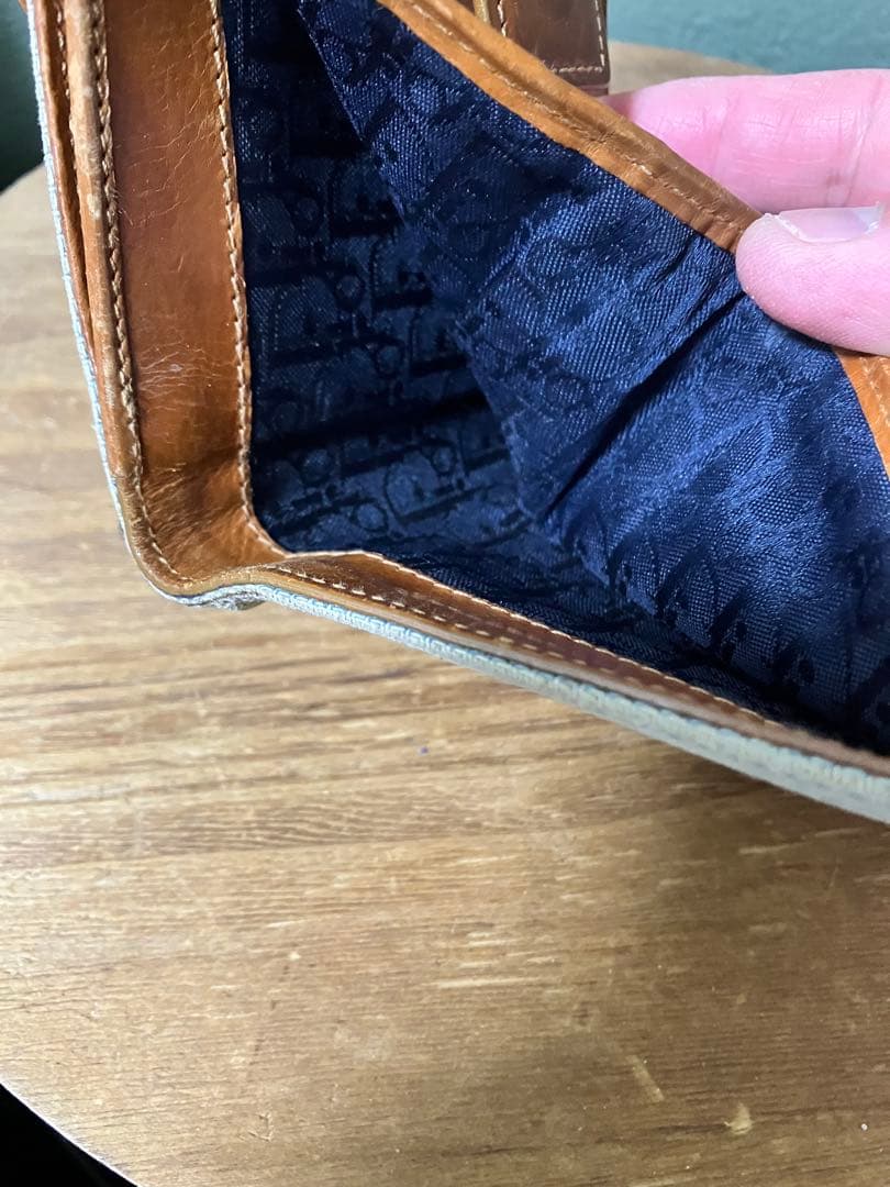 クリスチャンディオール 財布 サドル ロータスウォレット デニム 刺繍　Dior