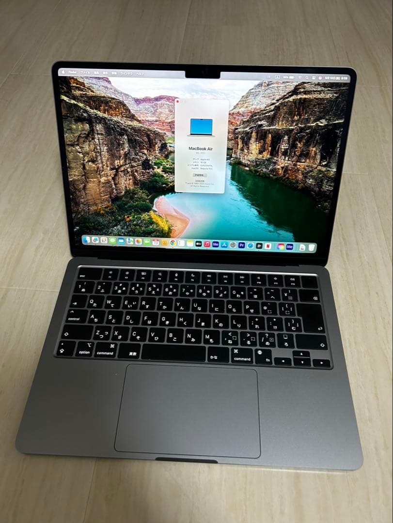 MacBook Air M2 16GB/512GB / スペースグレイ美品