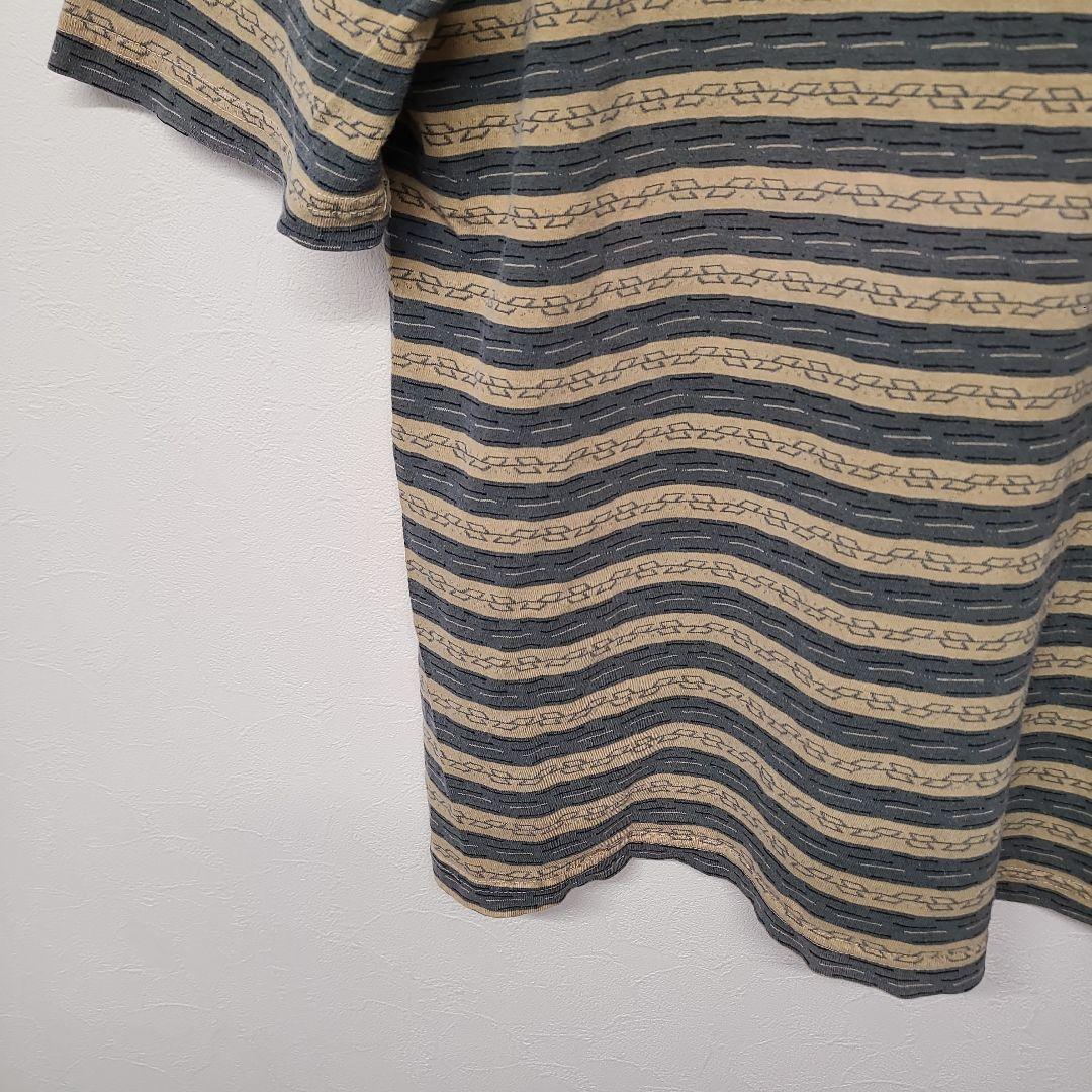 80s USA製 GRAMICCIグラミチ ジャガードボーダーT ポケットT