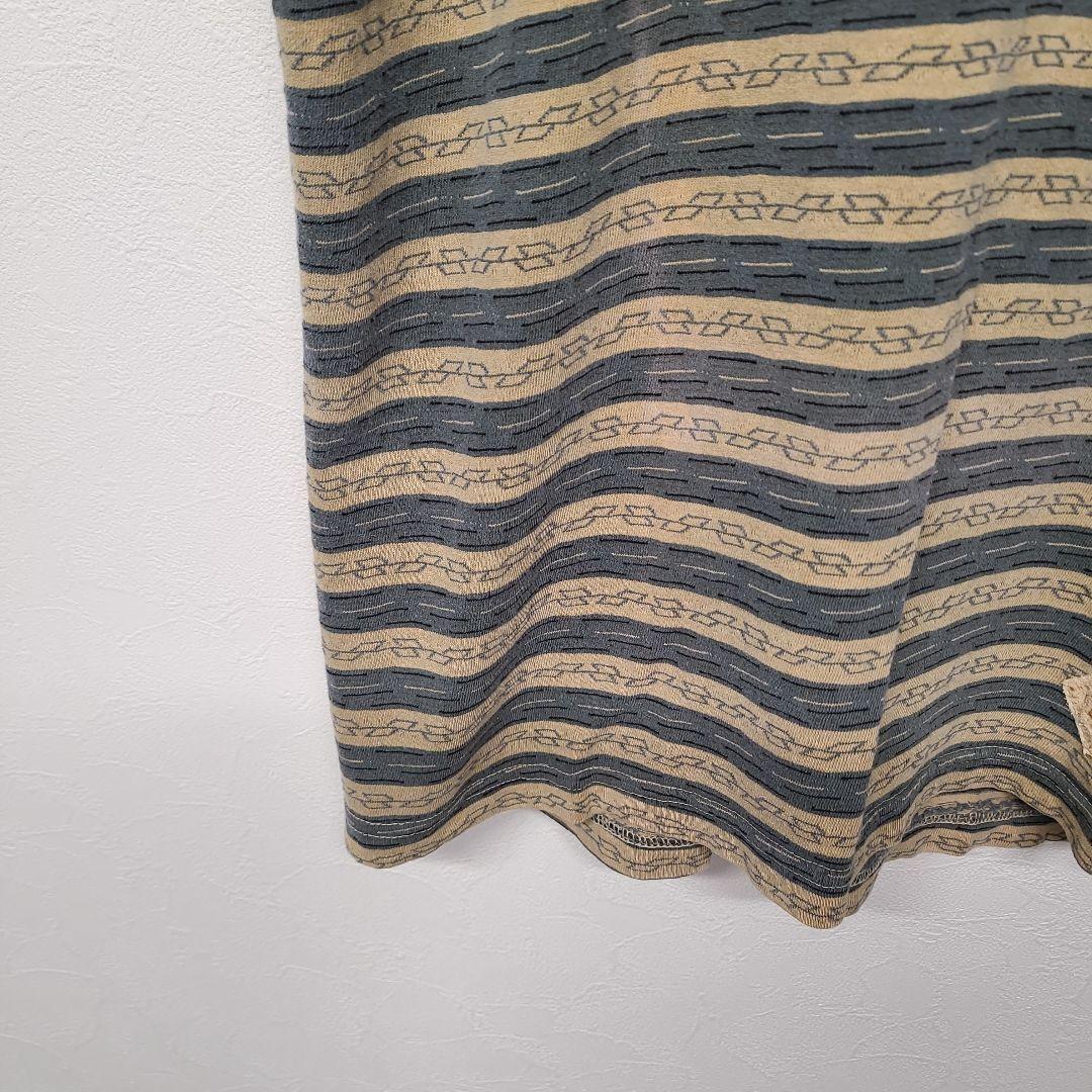 80s USA製 GRAMICCIグラミチ ジャガードボーダーT ポケットT