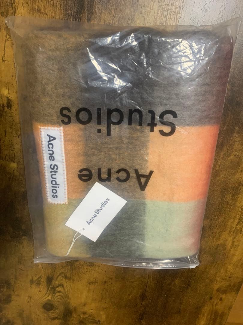 ち*ま様 新品Acne Studios マフラー チェック柄 フリンジ付き