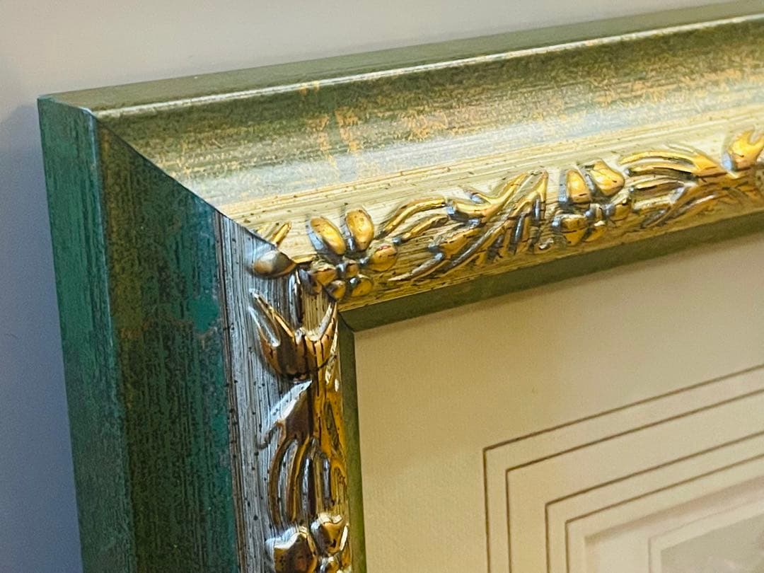 英国銅版画リトグラフ額装品