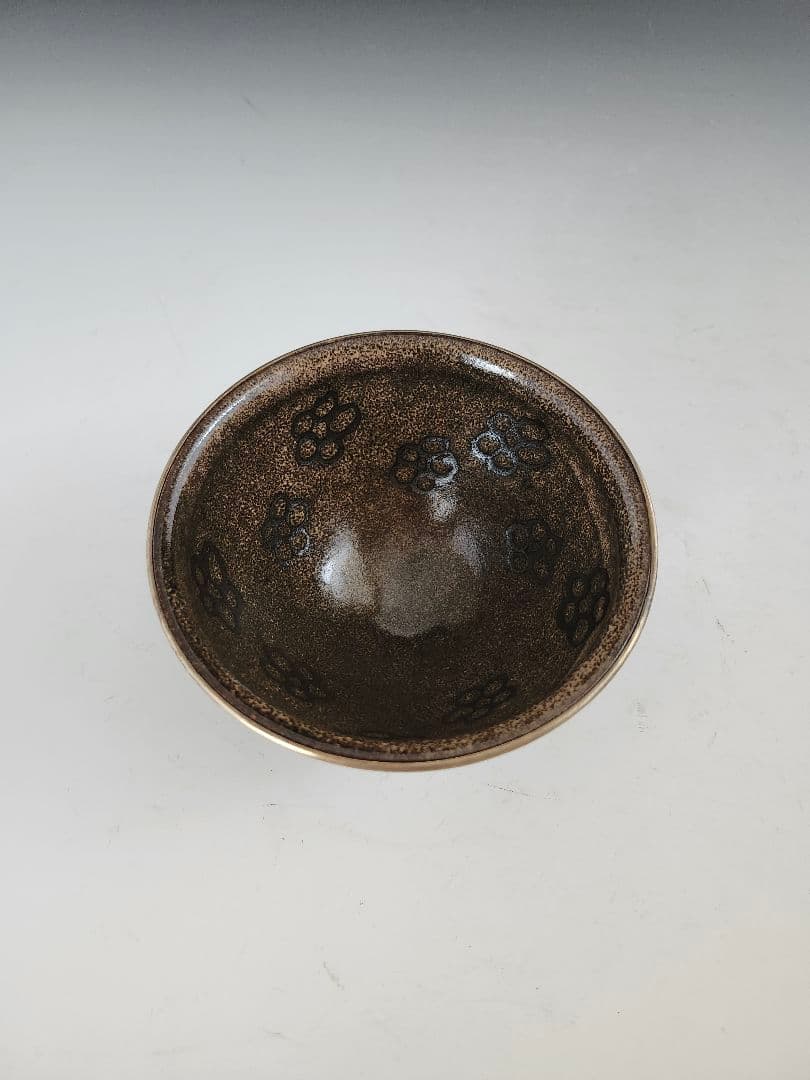 天目茶碗　天目台　天目仕服　紙箱入　茶碗　作者　草山