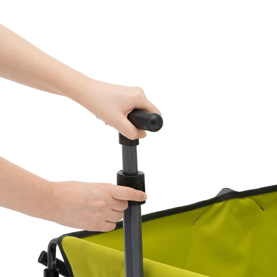 ROSY 折りたたみキャリーカート グレー/ライム