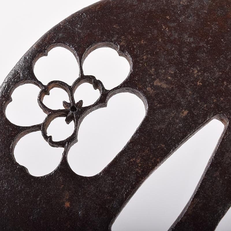 武具　刀装具　古鉄　鍔　塗金　在銘など　6点まとめて　M　8251