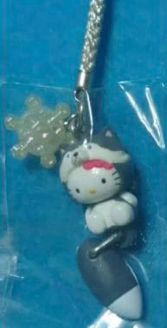 激レア☆しっぽ倶楽部☆ハローキティ☆冬季限定根付5種セット☆2002