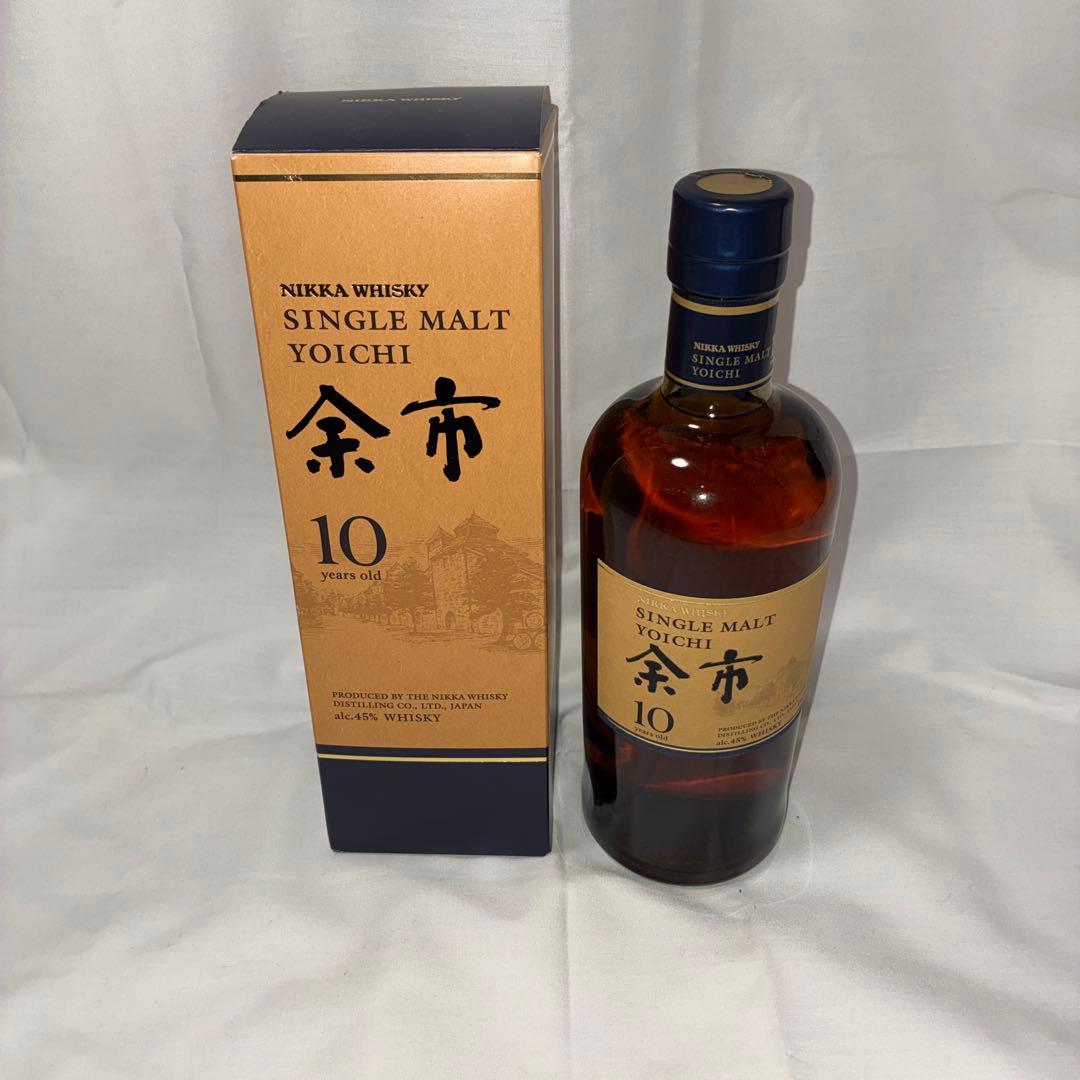 余市 シングルモルト 10年 700ml 箱付き 未開栓 ウイスキー