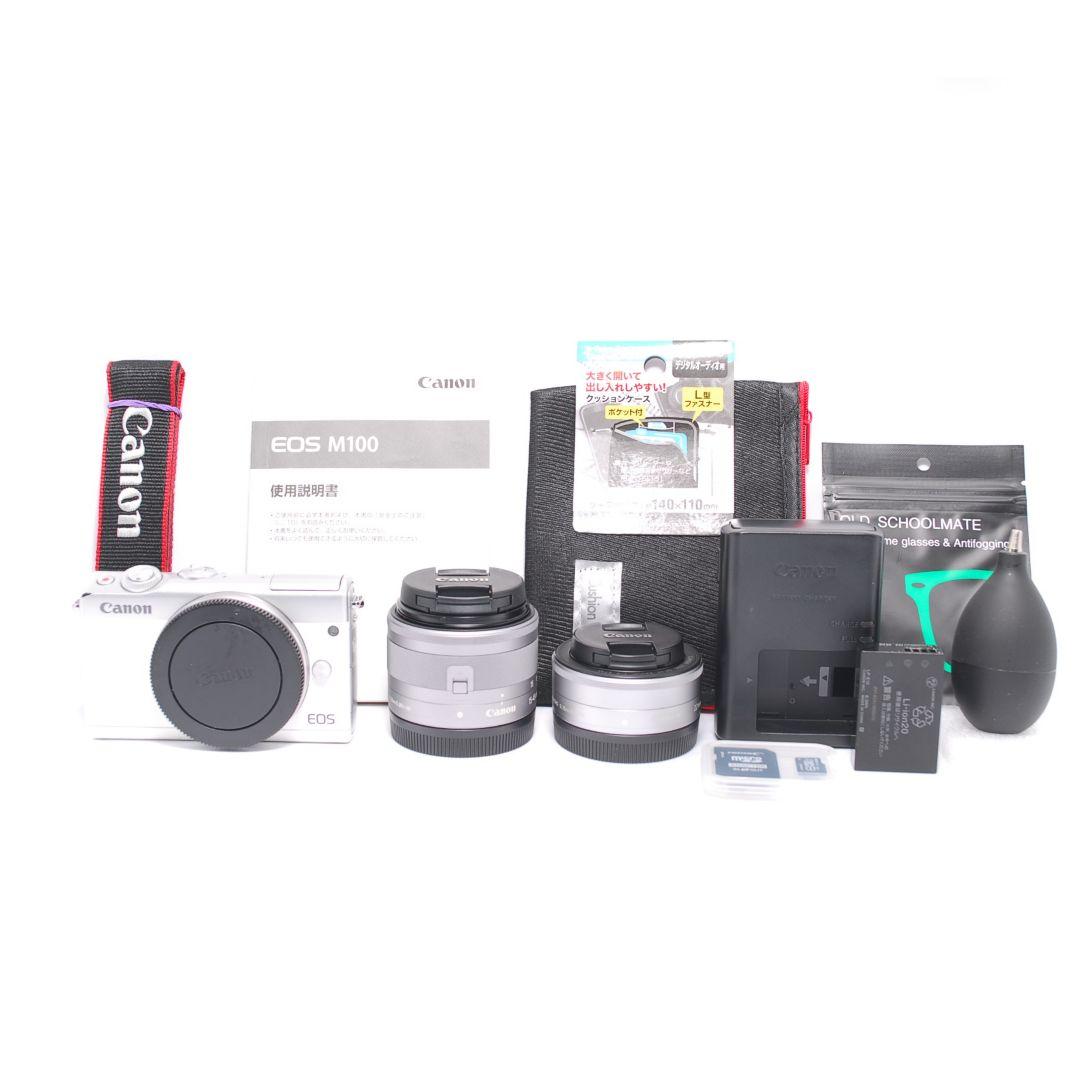 ❤即購入1000円OFF❤美品 Canon EOS M100 ダブルズームキット