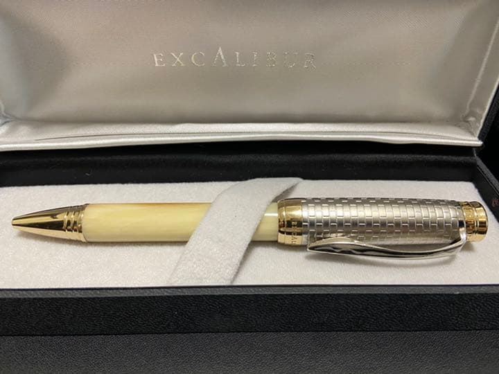 ※値引済【※入手困難】EXCCALIBUR/ボールペンタイプ/水牛角/替芯3本付