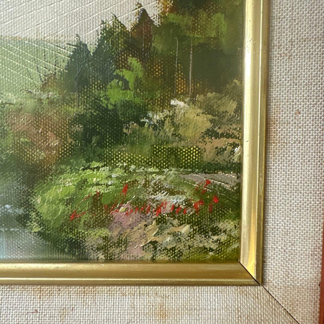 作家作品　岩崎千明　真作保証　風景画　北アルプス　肉筆　油彩　絵画　美術品