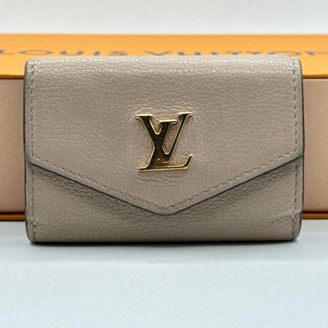 ルイヴィトン ポルトフォイユ・ロックミニ 三つ折り財布 ICチップ搭載 ベージュ