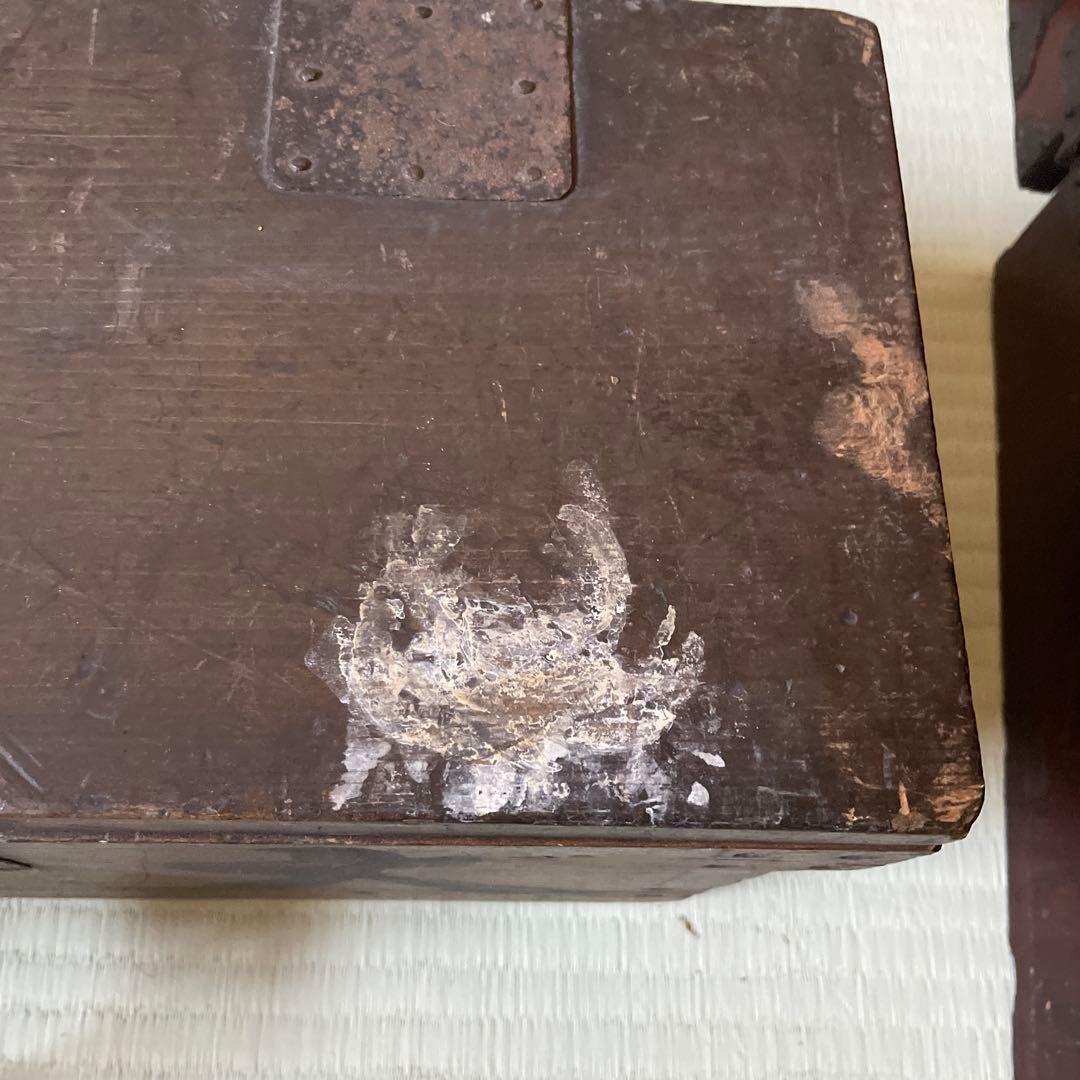 アンティーク銭箱　骨董品