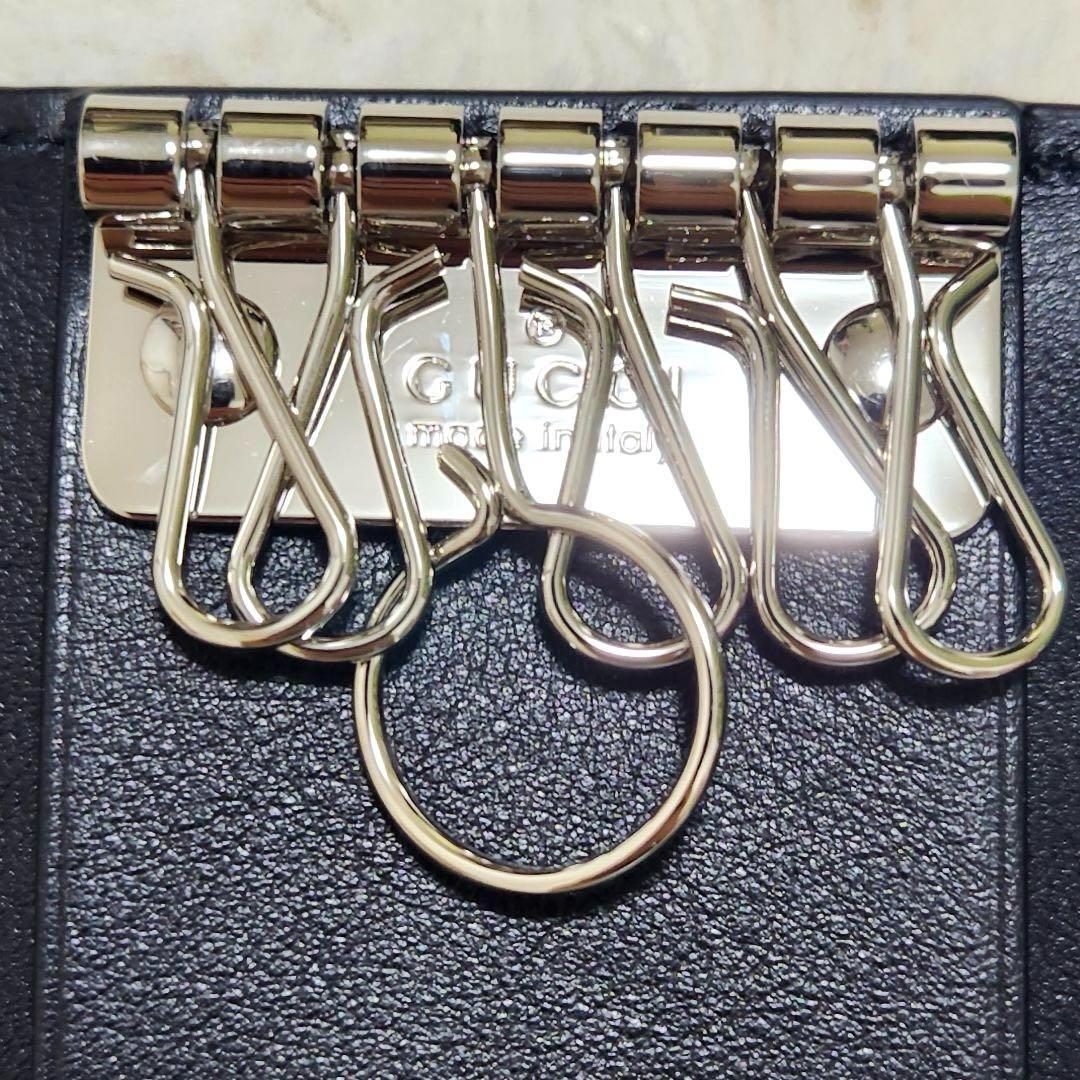 ✨新品未使用　付属品完備✨グッチ　キーケース　6連　マイクロシマ　ブラック　黒