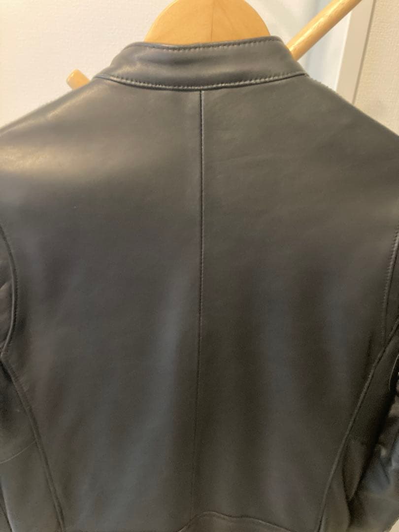 BEAUTY&YOUTH ブラックレザーシングルライダースジャケット M