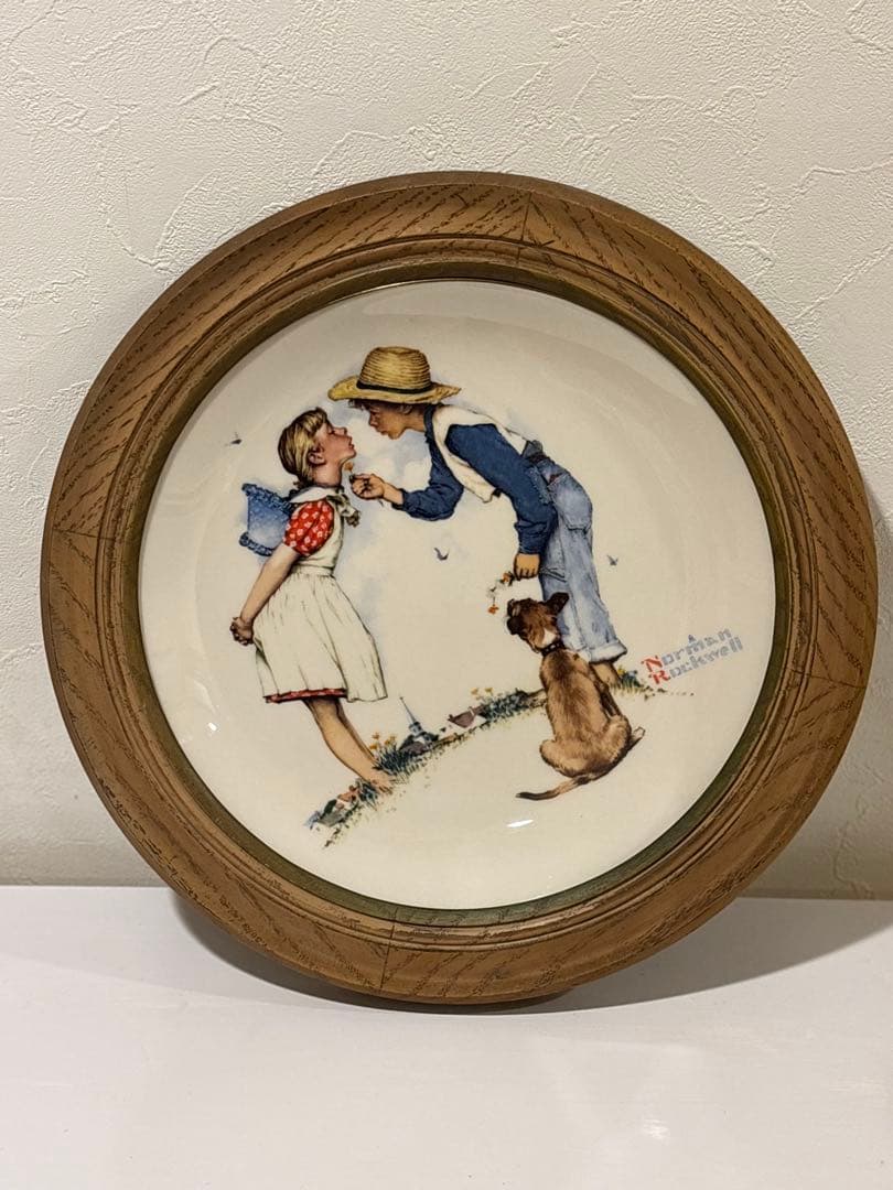 ノーマンロックウェル Gorham 限定 ヴィンテージ プレート 四季4枚セット