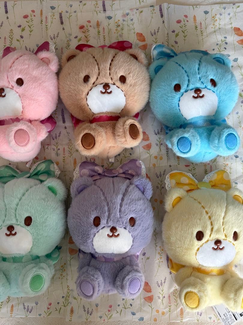 タイニーチャム　ぬいぐるみ　6色セット