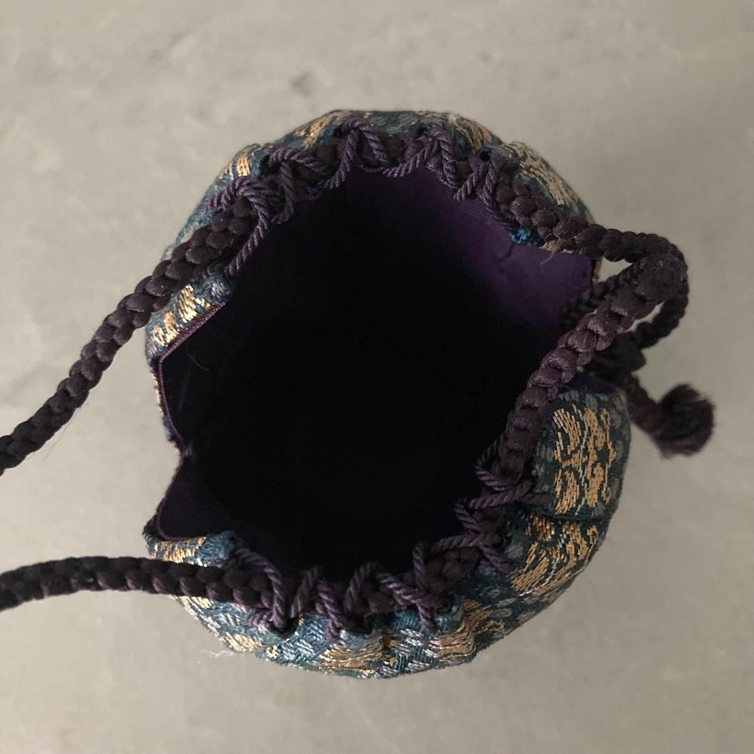 茶道具 肩衝茶入 茶入 仕覆グリーン