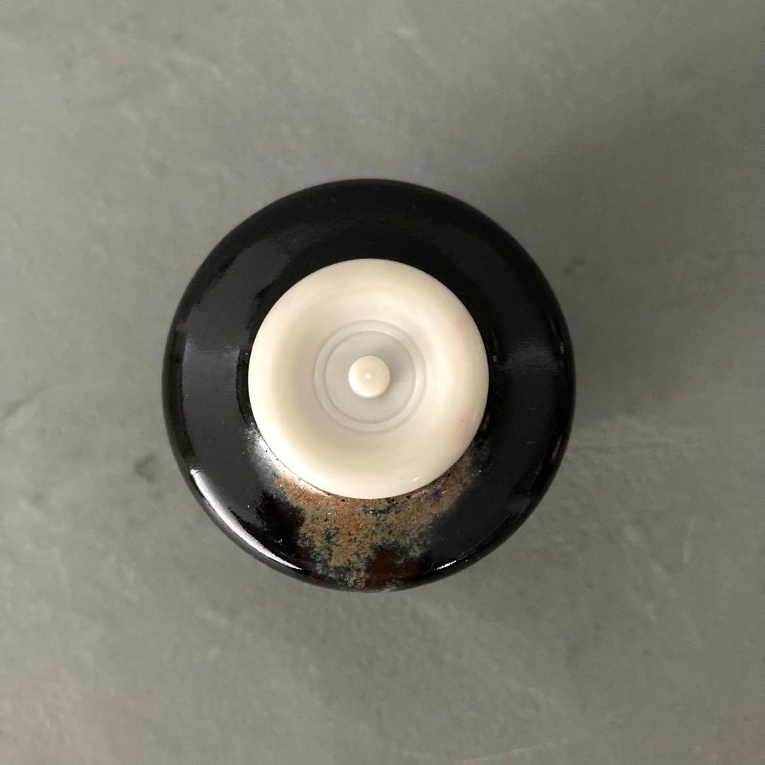 茶道具 肩衝茶入 茶入 仕覆グリーン