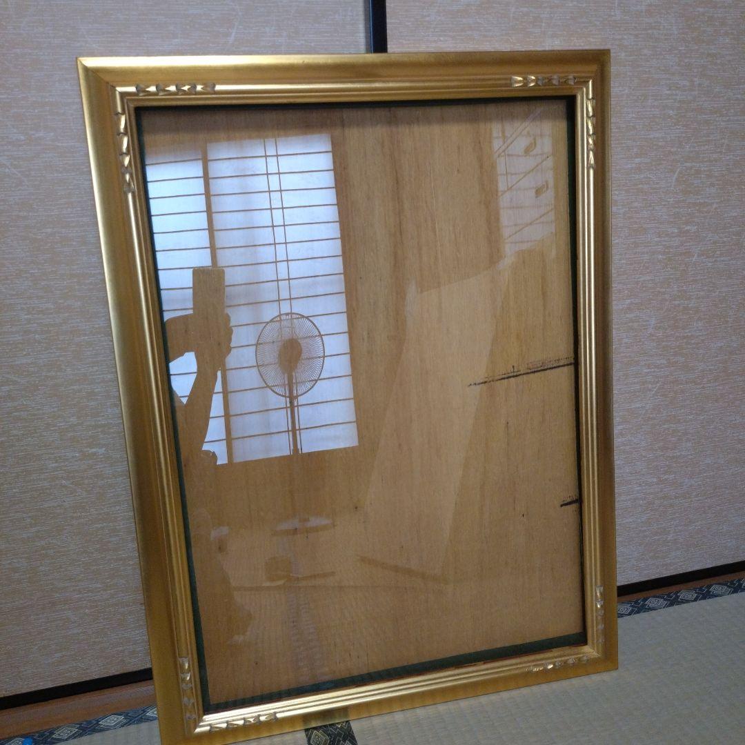 金色の装飾的な油彩額縁M15④