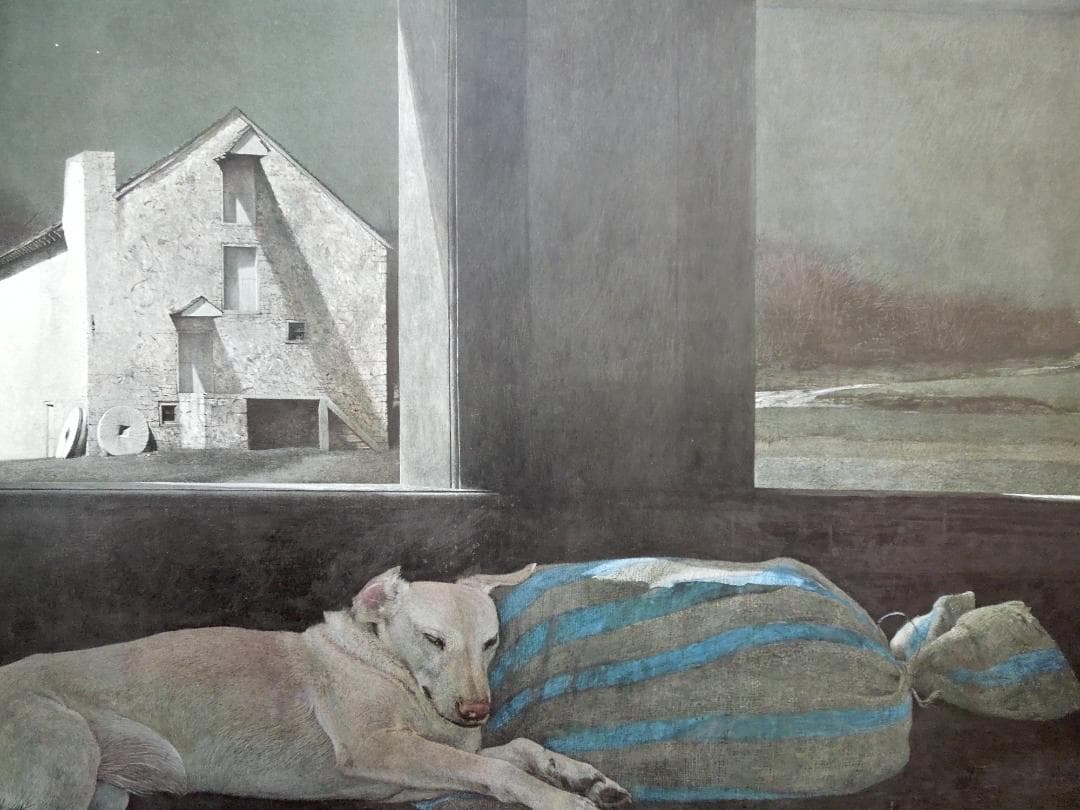 レア　210万円　真作　アンドリュー・ワイエス　直筆サイン　アメリカ　写実主義