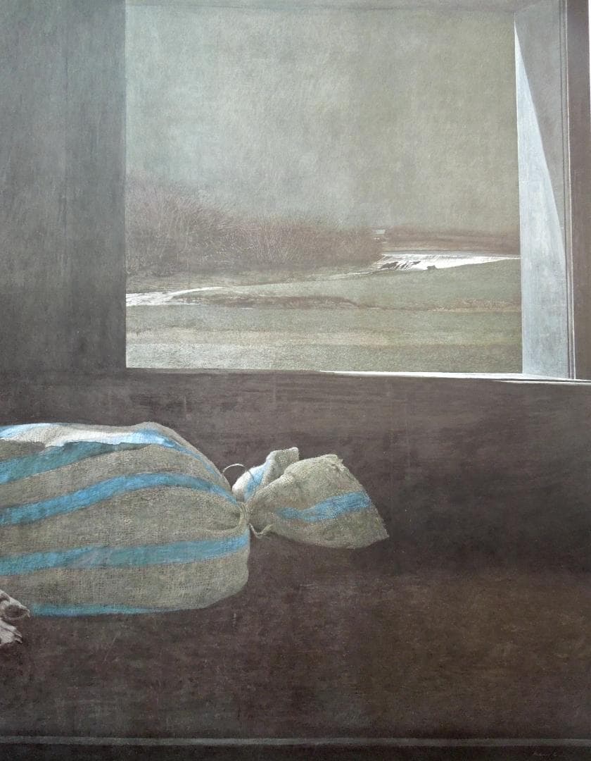 レア　210万円　真作　アンドリュー・ワイエス　直筆サイン　アメリカ　写実主義