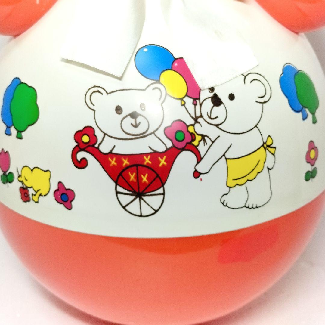 当時物 ローヤル  おきあがり ポロンちゃん こぐまとフーセン 赤